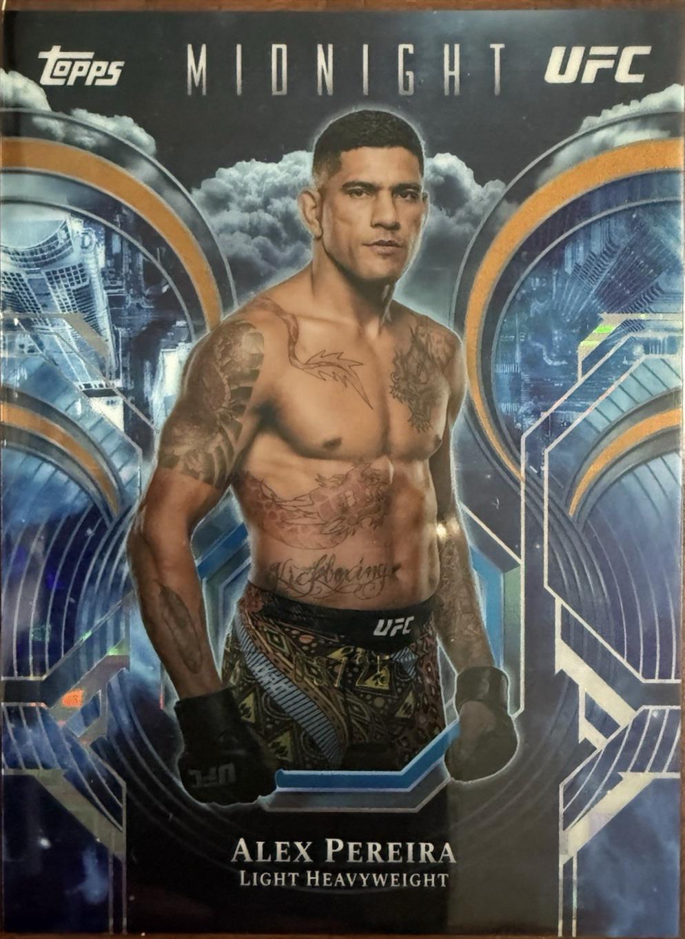 Alex Pereira 2026 Topps Midnight UFC Night Watch #PC-25 Moonrise