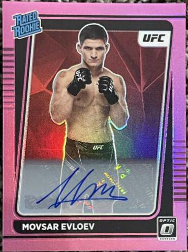Movsar Evloev 2022 Panini Donruss Optic UFC Base #112 Pink