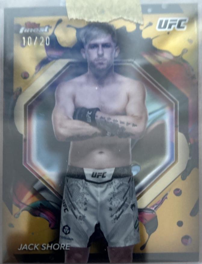 Jack Shore 2024 Topps Finest UFC Base Rare #235 Gold Refractor