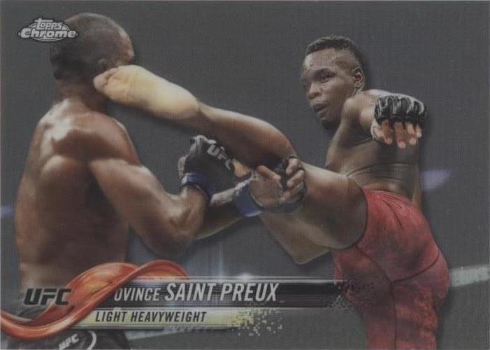 Ovince Saint Preux 2018 Topps Chrome UFC Base #14 Refractor