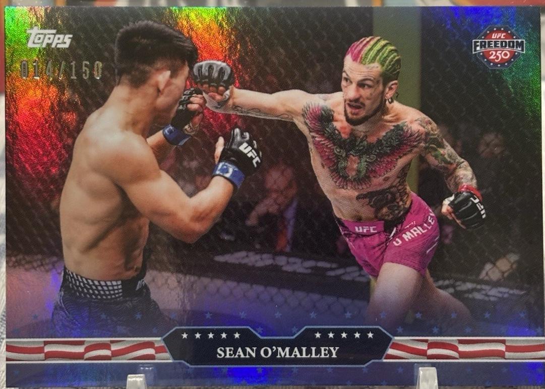Sean O'Malley 2026 Topps UFC Freedom 250 Base #20 Blue