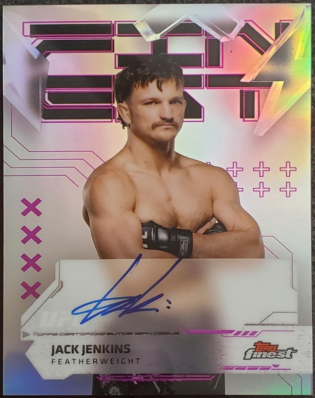 Jack Jenkins 2025 Topps Finest UFC Finest Autographs #FA-JJ Refractor
