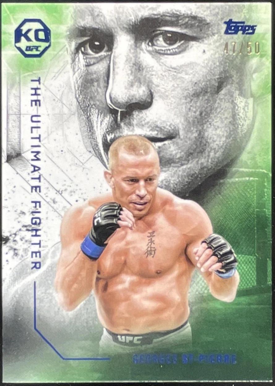 Georges St-Pierre 2025 Topps Knockout UFC The Ultimate Fighter #UF-18 Blue
