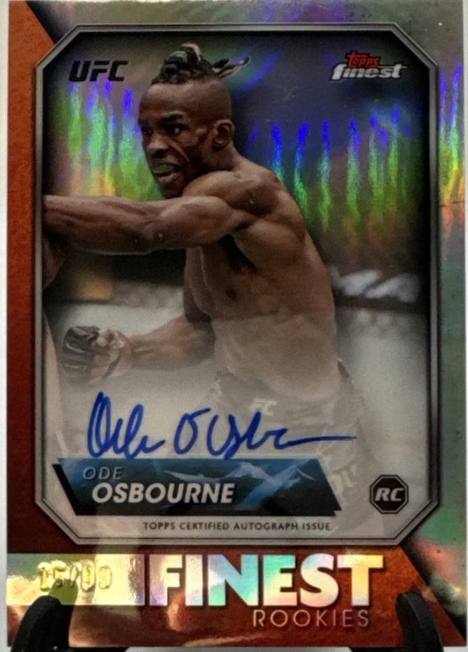 Ode Osbourne 2024 Topps Finest UFC Rookie Finest Autographs #RFA-OO Refractor