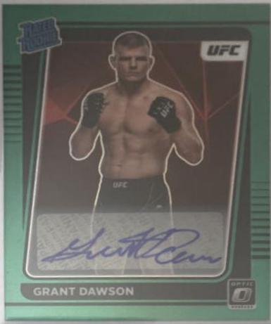 Grant Dawson 2022 Panini Donruss Optic UFC Base Rated Rookies Signatures #101 Green