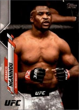 Francis Ngannou 2020 Topps UFC Base #51 Red