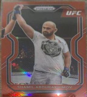Shamil Abdurakhimov 2021 Panini Prizm UFC Base #6 Red