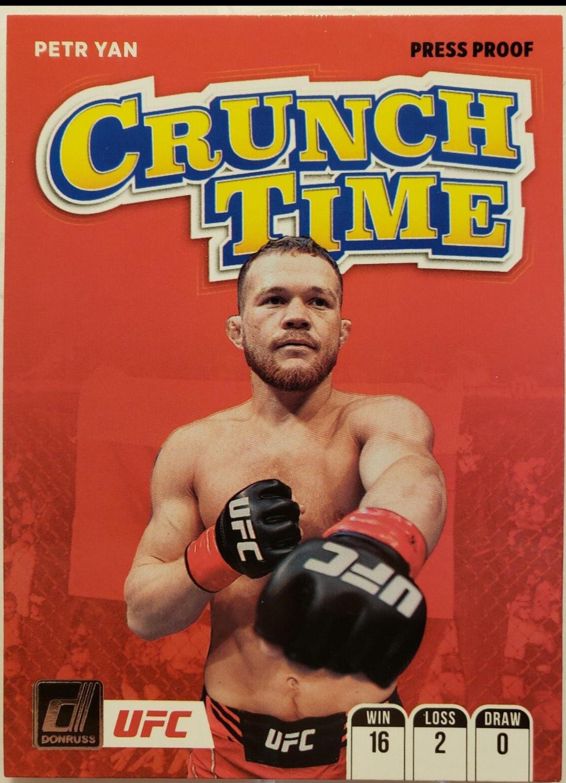Petr Yan 2022 Panini Donruss UFC Crunch Time #10 Press Proof