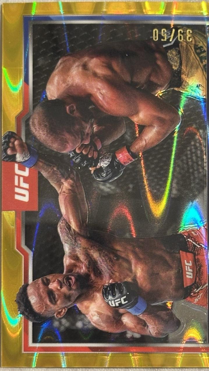 Lerone Murphy 2025 Topps Chrome UFC Base #15 Gold Refractor