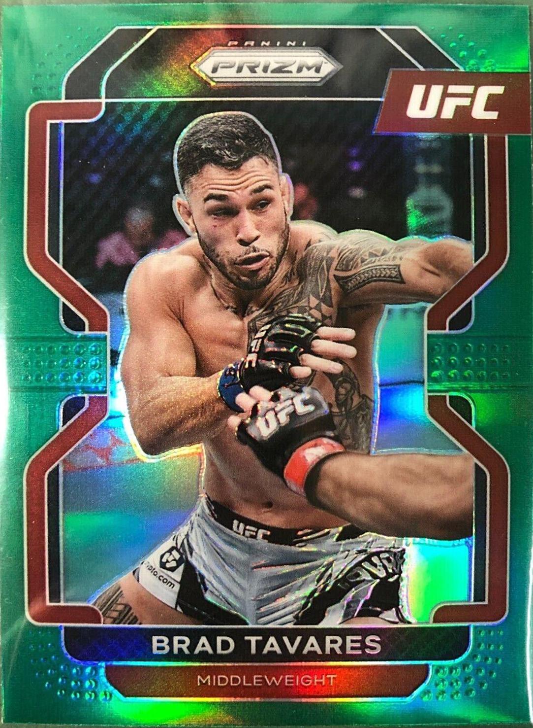 Brad Tavares 2022 Panini Prizm UFC Base #139 Green