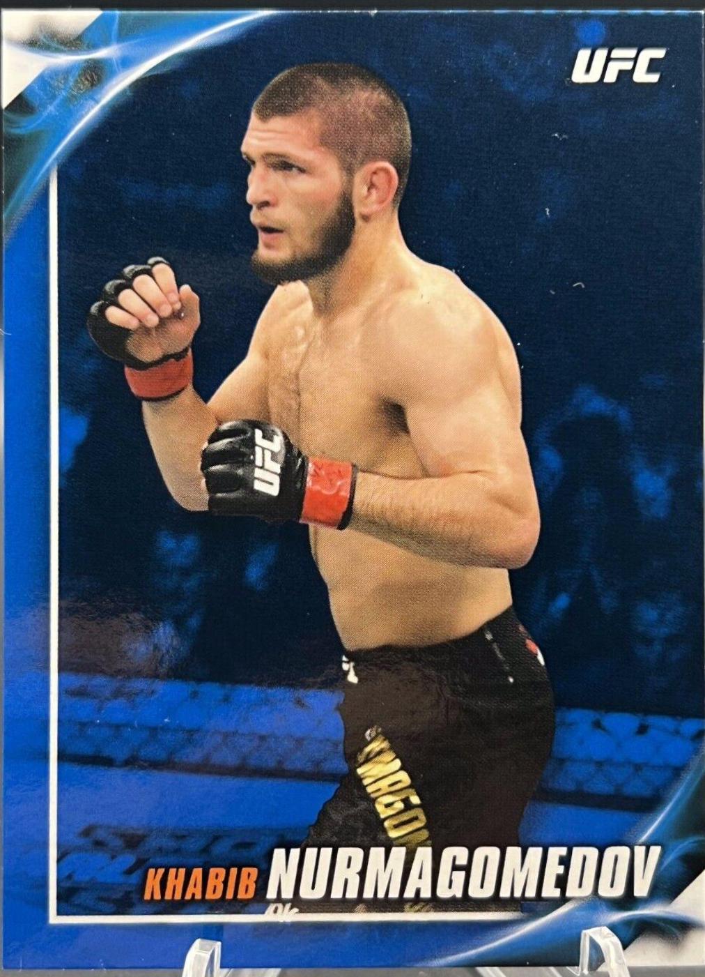Khabib Nurmagomedov 2019 Topps UFC Knockout Base #100 Blue