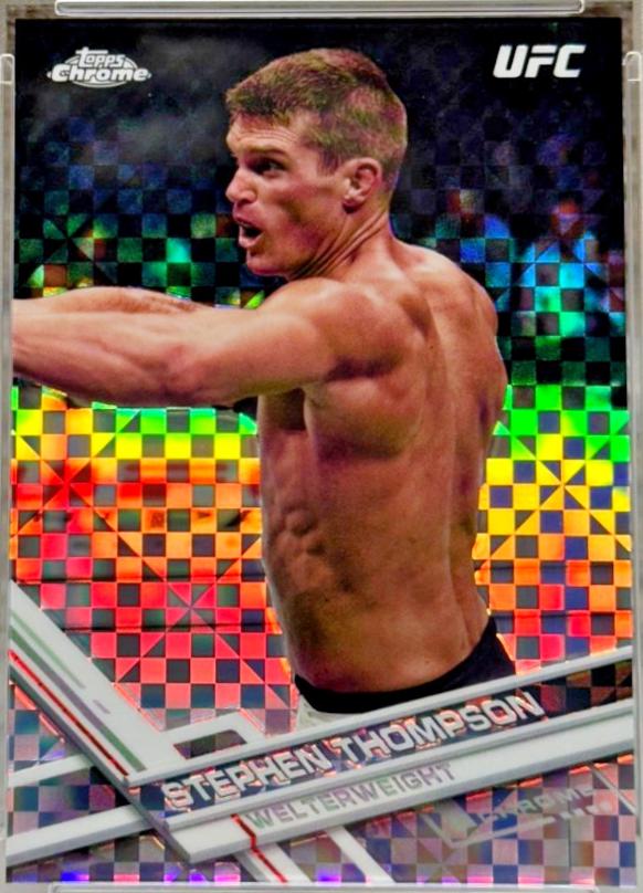 Stephen Thompson 2017 Topps Chrome UFC Base #59 Xfractor