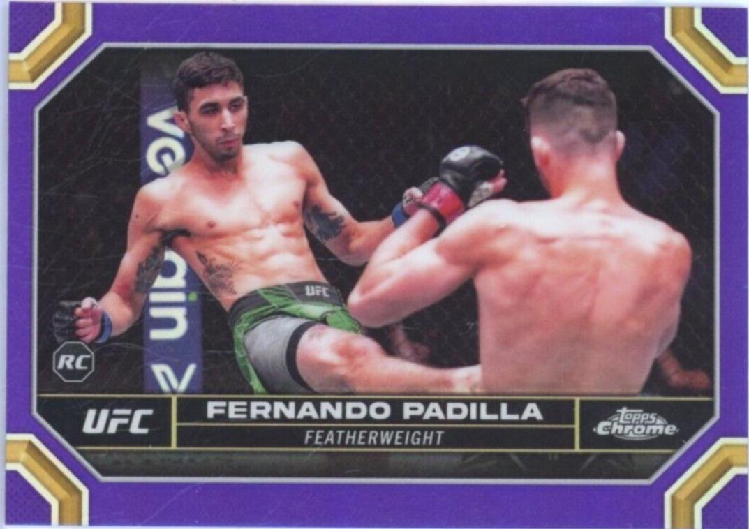 Fernando Padilla 2024 Topps Chrome UFC Base #35 Purple Refractor