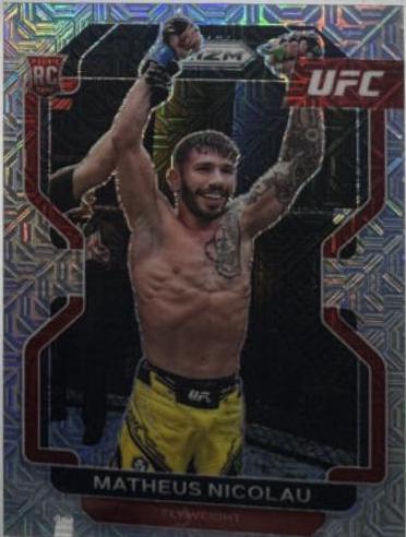 Matheus Nicolau 2022 Panini Prizm UFC Base #168 Mojo