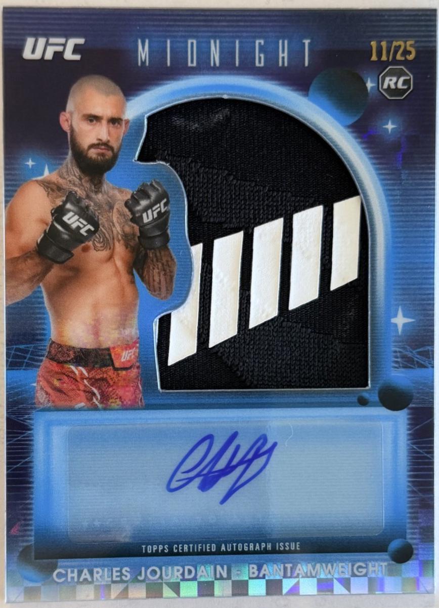 Charles Jourdain 2025 Topps Midnight UFC Rookie Relic Autographs #RRA-CJ Moonrise