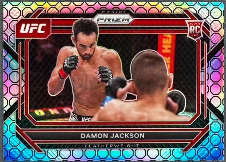 Damon Jackson 2023 Panini Prizm UFC Base #50 Octagon