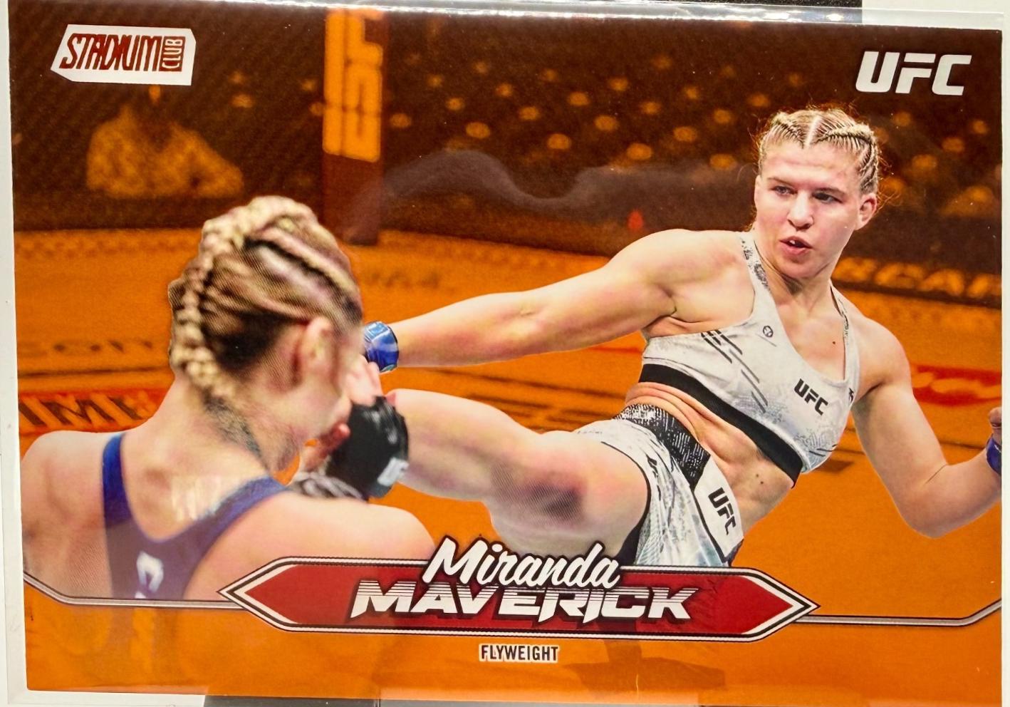 Miranda Maverick 2025 Topps Stadium Club UFC Base #196 Orange