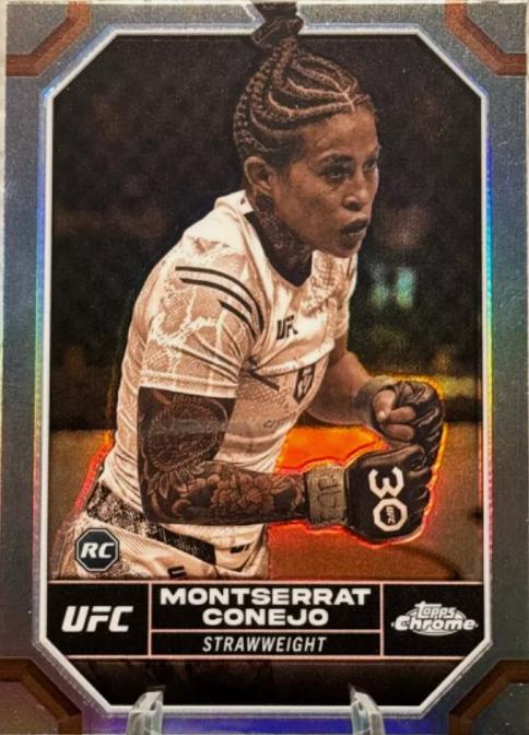 Montserrat Conejo 2024 Topps Chrome UFC Base #66 Sepia Refractor