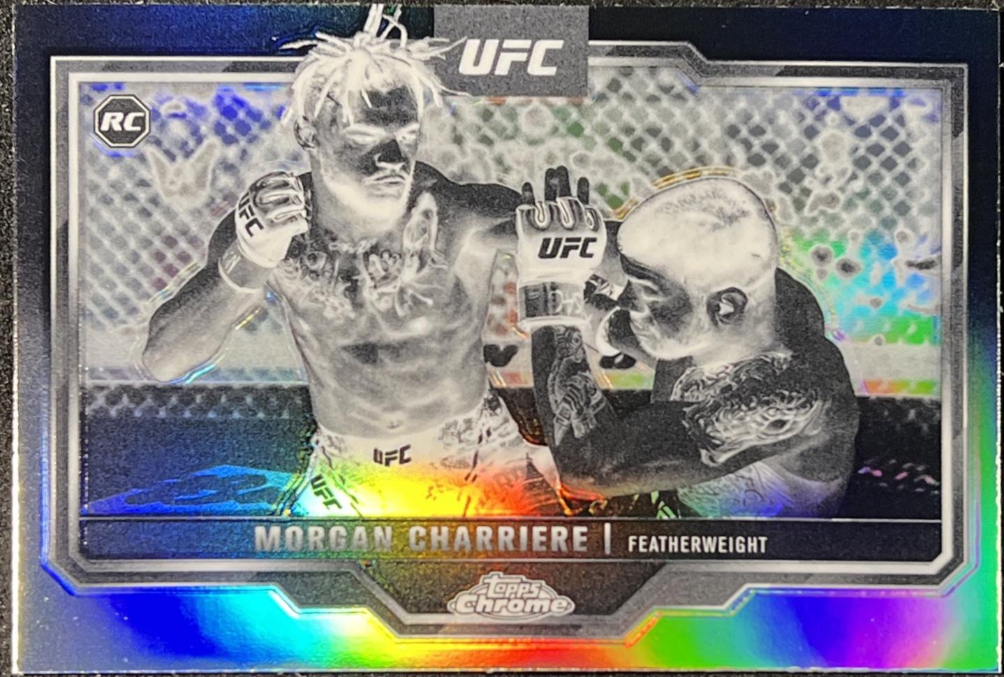 Morgan Charriere 2025 Topps Chrome UFC Base #37 Negative Refractor