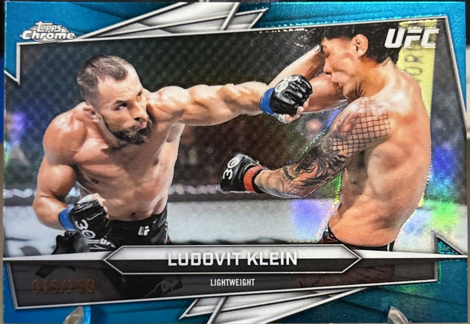 Ludovit Klein 2026 Topps Chrome UFC Base #145 Teal Refractor