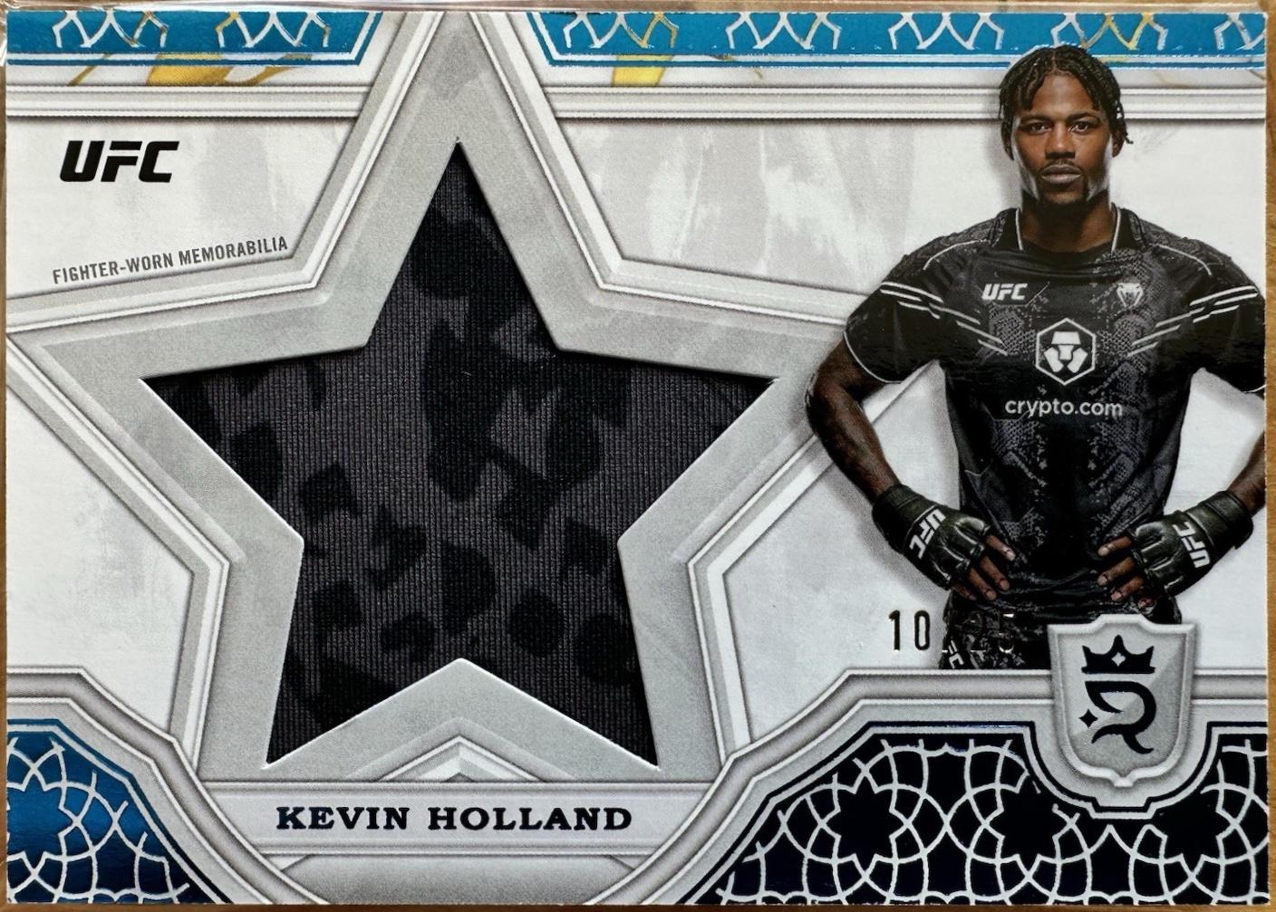 Kevin Holland 2024 Topps Royalty UFC Star Relics #SRR-10 Blue