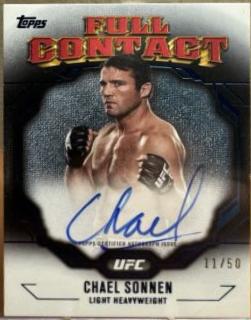 Chael Sonnen 2024 Topps Knockout UFC Full Contact Autographs #FCA-CSN Blue