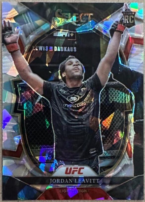 Jordan Leavitt 2023 Panini Select UFC Concourse #7 Cracked Ice
