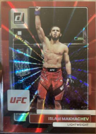 Islam Makhachev 2023 Panini Donruss UFC Base #92 Red Laser