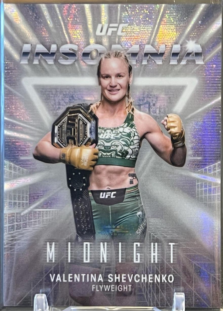 Valentina Shevchenko 2025 Topps Midnight UFC Insomnia #IN-2 Moon Beam