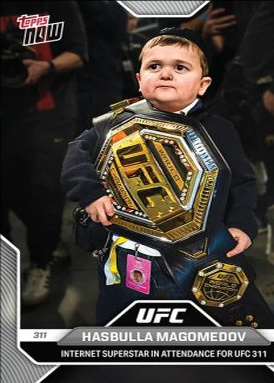 Hasbulla Magomedov Topps Now UFC Base #4 Black Foil