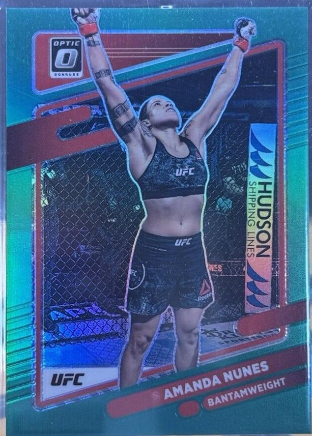 Amanda Nunes 2022 Panini Donruss Optic UFC Base #15 Green