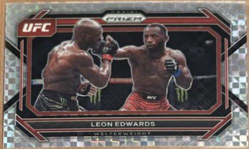 Leon Edwards 2023 Panini Prizm UFC Base #65 Lucky Envelopes