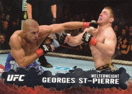 Georges St-Pierre 2009 Topps UFC Round 2 Base #100 Diamond