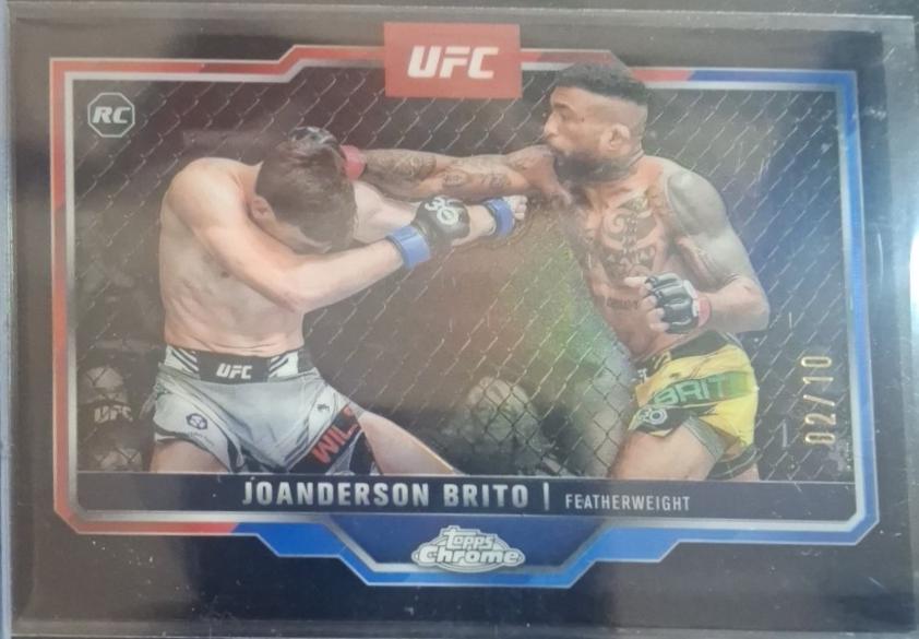Joanderson Brito 2025 Topps Chrome UFC Base #176 Black Refractor