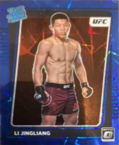 Li Jingliang 2022 Panini Donruss Optic UFC Base #113 Blue Velocity