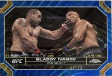 Blagoy Ivanov 2024 Topps Chrome UFC Base #28 Blue Wave Refractor