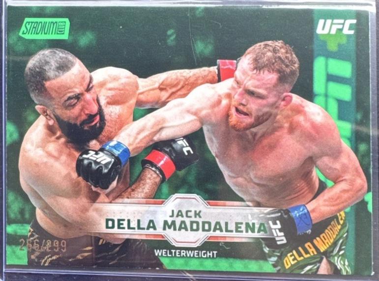 Jack Della Maddalena 2026 Topps Stadium Club UFC Base #58 Green