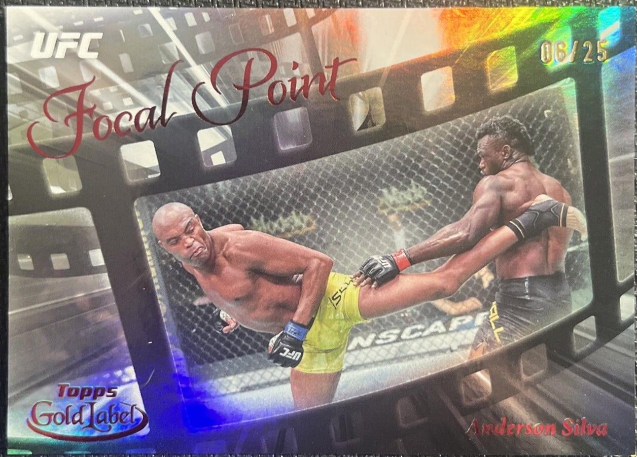 Anderson Silva 2024 Topps Gold Label UFC Focal Point #FP-11 Red