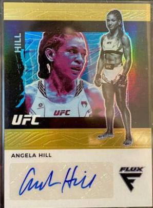 Angela Hill 2022 Panini Chronicles UFC Flux Auto #14 Black