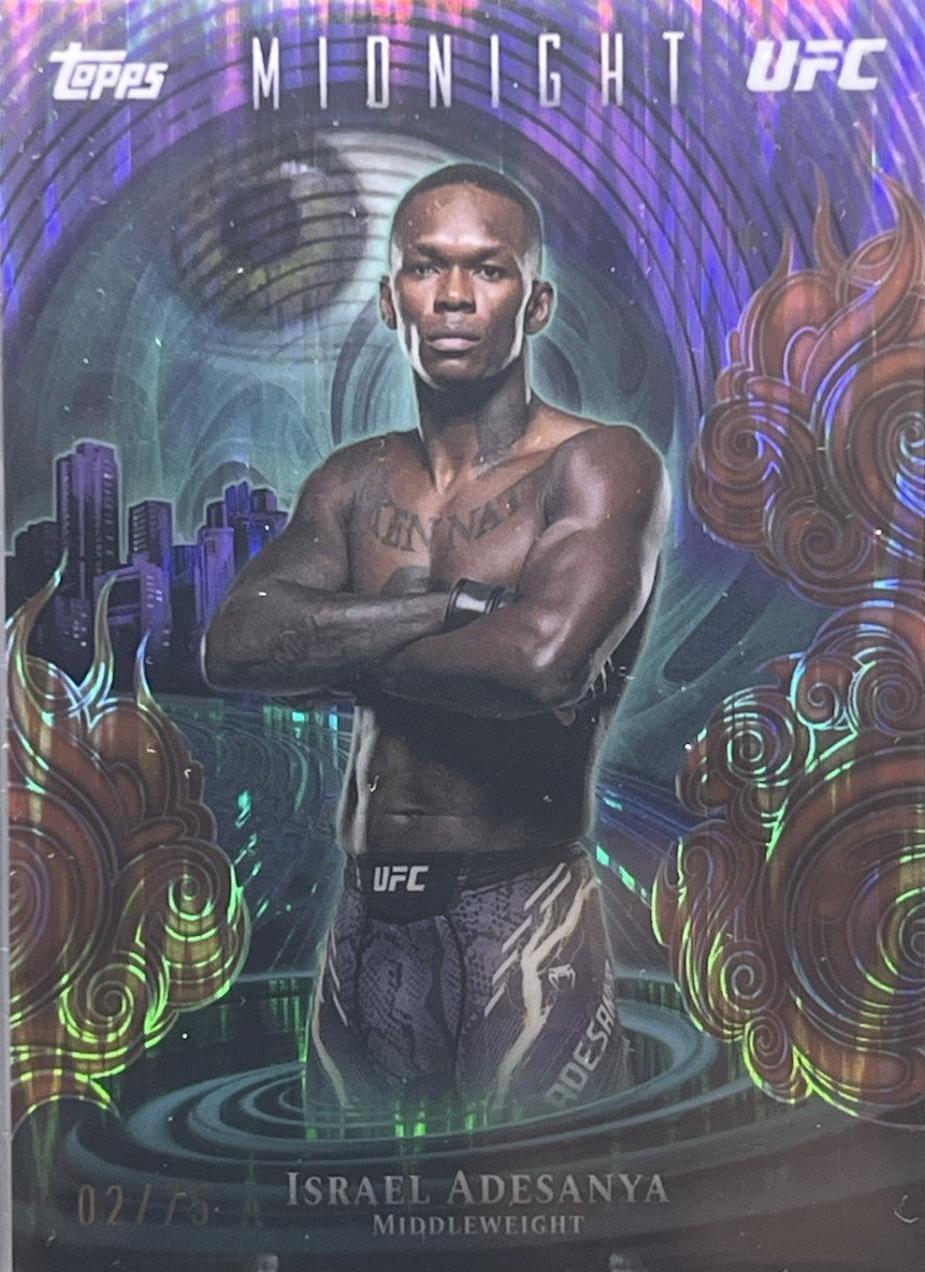 Israel Adesanya 2026 Topps Midnight UFC Insomnia #IN-11 Daybreak