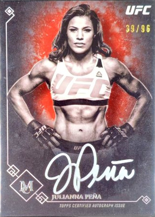 Julianna Peña 2017 Topps Museum Collection UFC Museum Autographs #MA-JP Gold