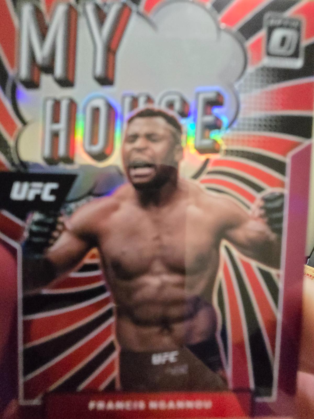 Francis Ngannou 2022 Panini Donruss Optic UFC My House #4 Pink
