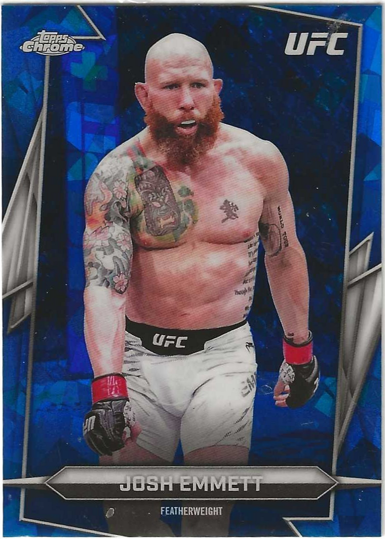 Josh Emmett 2026 Topps Chrome Sapphire UFC Base #141 Red Sapphire