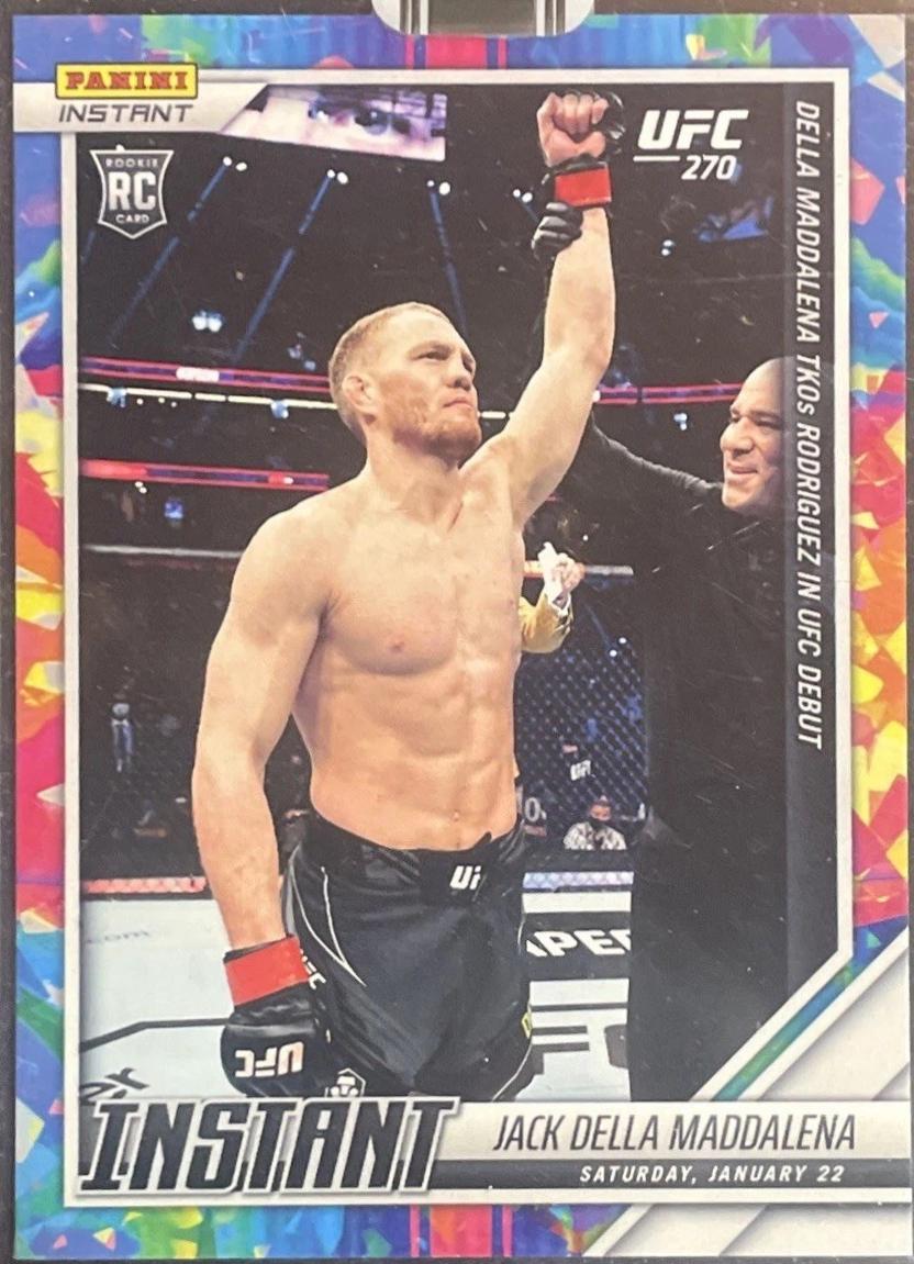 Jack Della Maddalena 2022 Panini Instant UFC Base #1 Versicolor