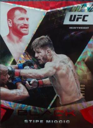 Stipe Miocic 2021 Panini Chronicles UFC Base Black #110 Red