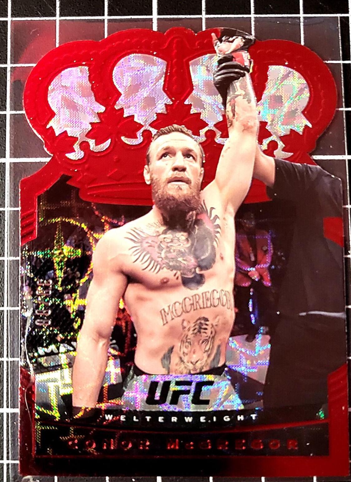 Conor McGregor 2021 Panini Chronicles UFC Base Crown Royale #14 Asia Red