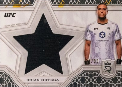 Brian Ortega 2024 Topps Royalty UFC Star Relics #SRR-8 Platinum