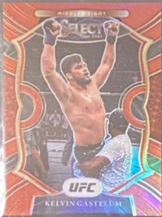 Kelvin Gastelum 2021 Panini Select UFC Concourse #27 Red