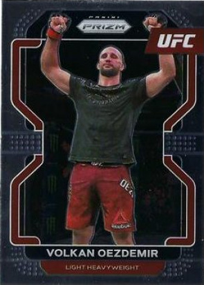 Volkan Oezdemir 2022 Panini Prizm UFC Base #184 Black Shimmer