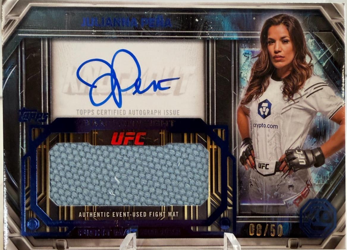 Julianna Peña 2026 Topps Knockout UFC Knockout Relics #KOR-PN Platinum